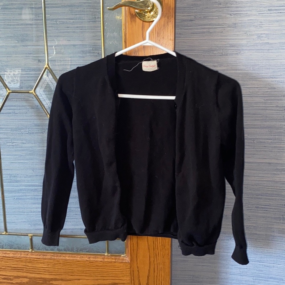 Black cardigan from J.Crew